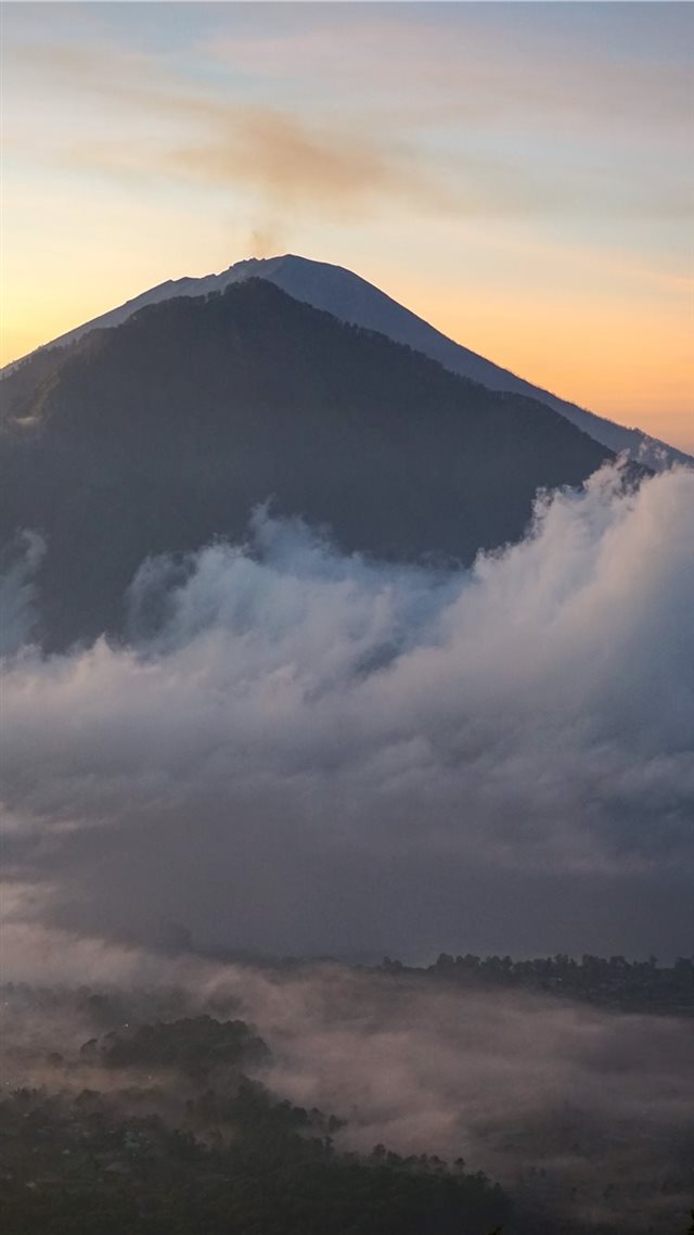 1080x1920 THE RISING VOLCANO [BALI  INDONESIA] - peak iPhone 8 Wallpaper